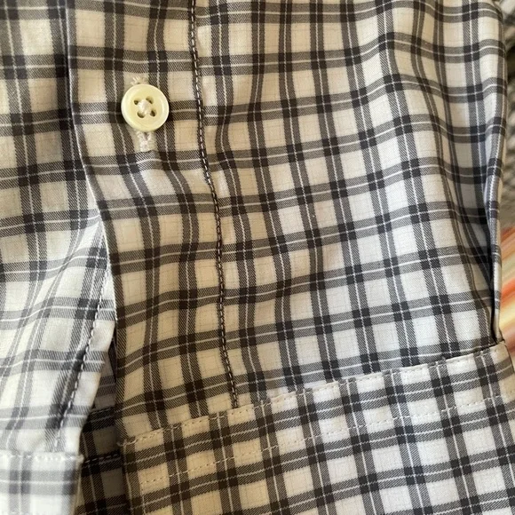 Ermenegildo Zegna Gray Checkered Dress Shirt - Picture 4 of 6